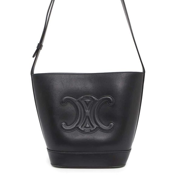 CELINE Black Leather Shoulder Bag - Picture 1 of 16